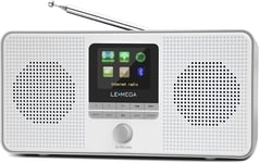 LEMEGA IR4S Stereo WIFI Internet Radio,Portable DAB/DAB+/FM Digital Grey 