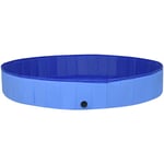 Piscine pliable pour chiens Bleu 300x40 cm pvc Vidaxl Bleu