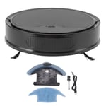 (Black)3 In 1 Robot Vacuum Cleaner Smart APP Remote Control 2000Pa Strong SG