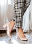 Nude Patent Antislide Pumps