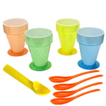 Eddingtons,  9PCS ICE CREAM CUPS, SPOONS AND SCOOP