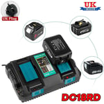 DC18RD For  Makita 18v Li-Ion Twin Double Port Rapid Battery Charger 240V