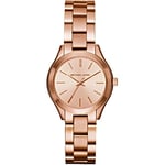 Michael Kors - Slim Runway Ladies 3-Handle Watch with Stainless Steel Band in Rose Gold - MK3513