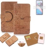 360° wallet case cork cover for Motorola Defy 2 case bag