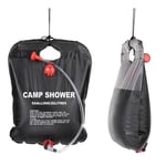 Campingdusch – soluppvärmd 20 liter duschpåse