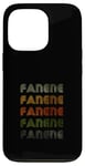 Coque pour iPhone 13 Pro Love Heart Fanene Tee Grunge Vintage Style Fanene Noir