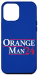 Coque pour iPhone 14 Plus Homme orange drôle de Trump