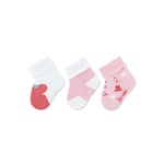 Sterntaler Baby strumpor 3-paket Strawberry White