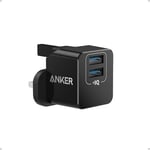 USB Plug, Anker PowerPort mini Dual Port USB Charger, Compact Wall Charger Cube, For iPhone 15/14/13/12/11 Pro Max, Galaxy S23/S22/Note20, HTC, LG, and More