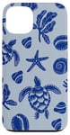 iPhone 13 Ocean Life Turtle Seaweed Starfish Biologist Coastal Sea Case