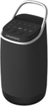 Band 360 Enceinte Bluetooth, avec Son à 360°, 12 W RMS, portée jusqu'à 30 m, jusqu'à 19 Heures d'autonomie, Radio Dab+ et FM, entrée AUX, écran Monochrome OLED, Noir