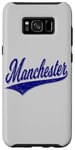 Coque pour Galaxy S8+ Manchester City England Varsity SCRIPT Maillot de sport classique