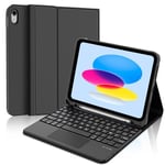 WINCHKING Clavier pour iPad 10 ème - Coque Clavier iPad 10eme Generation, Trackpad Multi-Touch, AZERTY