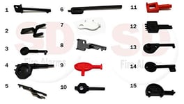 Fire Alarm Engineers Pack - 15 Call Point Test Keys