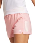 adidas Own The Run Womens Running Shorts Pink 3 Inch Lightweight Zip Pocket