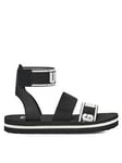 UGG Kids Allisa Slide - Black, Black, Size 12 Younger