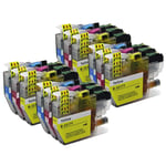 12 C/M/Y Colour Ink Cartridges for use with Brother MFC-J5335DW & MFC-J6530DW