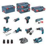 Kit d'outils BOSCH - BMK9-28CD3 - 12V - 9 machines - Batteries et chargeur inclus