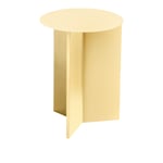 Slit Table Round High - Light Yellow