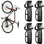 Set Of 4 Steel Bike Storage Wall Mounted Hooks Bicycle Hanger Garage Stand