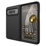 ZAGG Gear4 Bridgetown D3O Protective Case Compatible for Google Pixel Fold, Slim, Lightweight, Shockproof, Wireless Charging, Hinge, Black