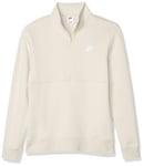 Nike DD4732-073 M NSW Club BB HZ Top Sweatshirt Homme Light Bone/Light Bone/White Taille 3XL