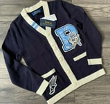 POLO RALPH LAUREN VARSITY LETTERMAN BOYS CARDIGAN AGE 6-7 YEARS RETAIL £139