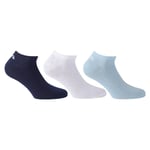 Fila Chaussettes Invisible Sneakers Unisexes, 3 Paires - Chaussettes Courtes, Logo À La Taille, Uni, 35-46 Noir 39-42 (6-8 Uk)