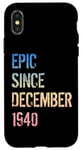 Coque pour iPhone X/XS 23e anniversaire homme femme épique né décembre 2001