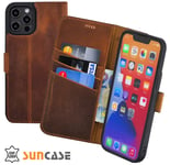 Case for IPHONE 16 Pro Max Case Book Case Leather Cover IN Antique Coffee