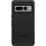 OtterBox Google Pixel 7 Pro Defender Series Case - BLACK, rugged & durable, with port protection, includes holster clip kickstand