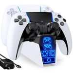 Station De Charge Manette DualSense PS5 Edge Tactile Chronométré LED Contrôlable