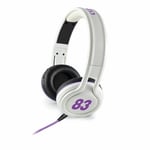 CLiPtec Foldable Folding On Ear Headphones Headsets Mic for iPad iPhone PC White