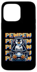 iPhone 14 Pro Max Cute Gaming Penguin Pew Video Game Graphic Men Kids Women Case