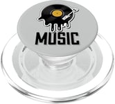 Musique Disque Vinyle Tenue Rétro Pour Musiciens Et Concerts PopSockets PopGrip pour MagSafe