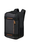 American Tourister Urban Track Avion Sac à Dos, 40 cm, 24,5 l, Noir (Noir/Orange), Noir (Noir/Orange), Handgepäck 15.6 Zoll, Bagage à Main