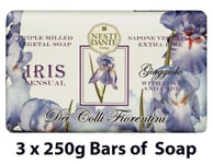 Nesti Dante Dei Colli Fiorentini Iris Soap Vegan 250g x 3