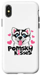 Coque pour iPhone X/XS Funny Pomsky Lover Kisses Puppy Dog Mom Pomskies