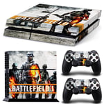 Kit De Autocollants Skin Decal Pour Console De Jeu Ps4 Battlefield 1 Contr?Leur De Terrain, T1tn-Ps4-5472