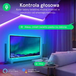 LED Smart RIBA NOUS F2 RGB paketti WiFi 24V 10m 5050led + työpöytä 24 näppäintä + adapteri 24V 1,5A (Alexa, Google)