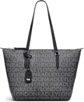 Radley Tote Bag Black Medium Top Zip Signature Logo Shoulder Handbag H5816001