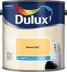 Dulux Smooth Matt Paint - Banana Split - 2.5L - Walls and Ceiling - Emulsion