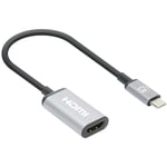 Usb 2.0 Adaptateur [1x usb-c® mâle - 1x hdmi femelle] 4K@60Hz usb-c to HDMI-Adapter 15 cm C926152 - Manhattan