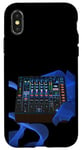 Coque pour iPhone X/XS Disc Jockey Space Age Console de mixage audio Mix DJ