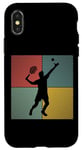 Coque pour iPhone X/XS Tennis Balls Joueur de tennis Vintage Tennis