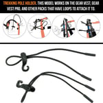 Orange Mud Trekking Pole Hardware for front, Pair Black