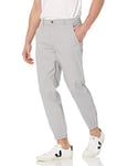 Amazon Essentials Pantalon Chino Esprit Jogging Coupe Droite Homme, Gris Clair, XL