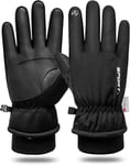 Gant Chauffant Hiver, Gants Chauffants à Écran Tactile, Coupe-Vent Gants Velo Homme, ImperméAbles Et AntidéRapants Gants Moto Hiver, Adaptés Aux Hommes Et Aux Femmes pour Cyclisme.[G137]