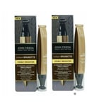 2x John Frieda In-Shower Hair Lightening Treatment 34ml Brilliant Brunette