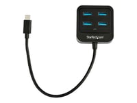 StarTech.com Hub USB 3.1 Type-C à 4 ports - USB 3.1 Gen 2 (10 Gbps) - Multiprise USB-C vers 4x USB-A - Auto-alimenté - Concentrateur (hub) - 4 x SuperSpeed USB 3.0 - de bureau - pour P/N:...